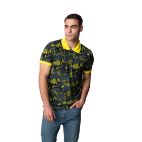 Многоцветна мъжка поло тениска от бамбук