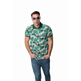 Многоцветна мъжка поло тениска от бамбук